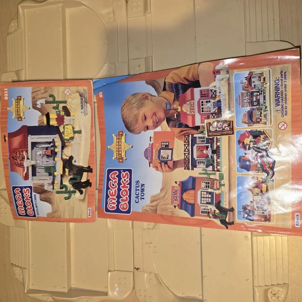 Vintage Mega Bloks Cactus Town Western Village Set 9204 Base Only